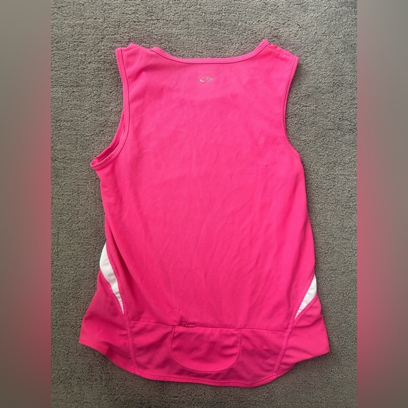C9 by Champion Duo Dry Running Tank |  Pink w/ Mesh Panels & Back Zip Pocket | S - Picture 7 of 11